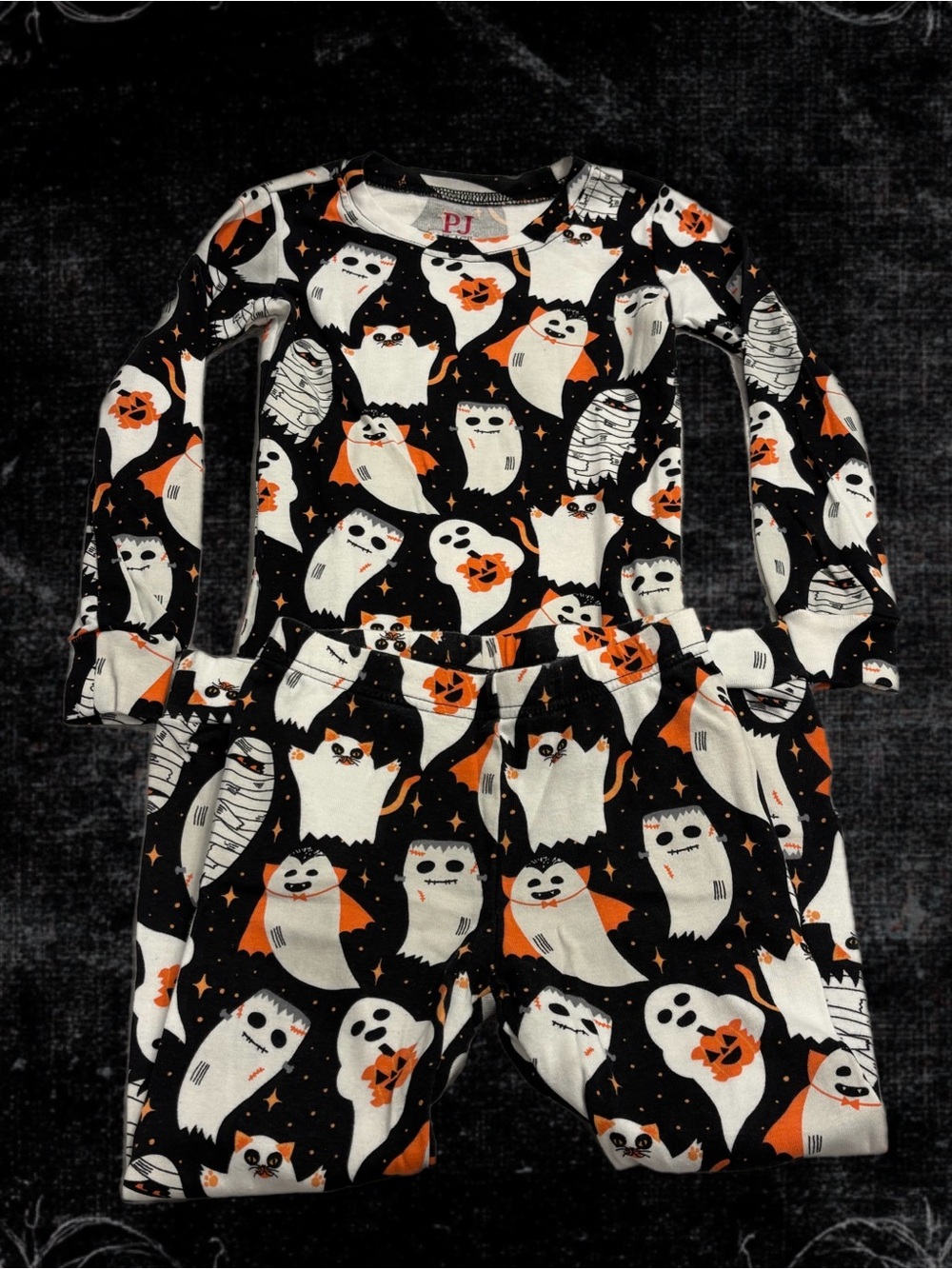 PJ Place Boys Halloween Ghost Mummy Vampire Pajama Set Size 5